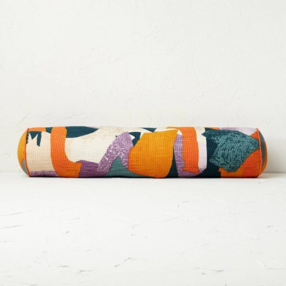 Opalhouse Colorful Abstract Bolster Pillow